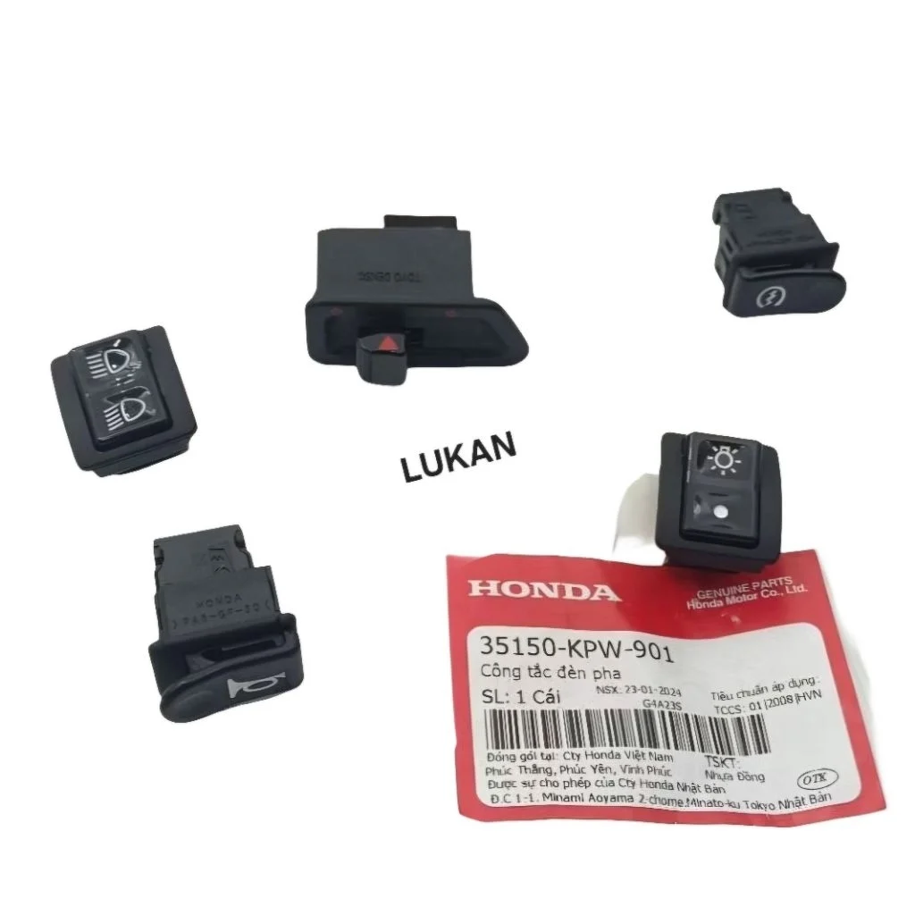 Bộ 5 nút bật, công tắc điện WAVE A, RS, S100, RSX 100... zin chính hãng - Ảnh 4