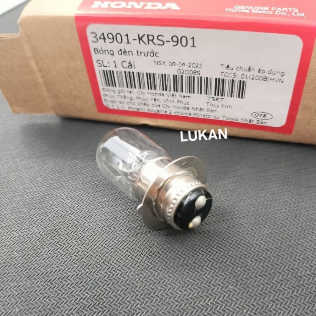 Bóng đèn pha trước xe DREAM ,WAVE ,FUTURE... zin Honda 34901-KRS-901 - Ảnh 3
