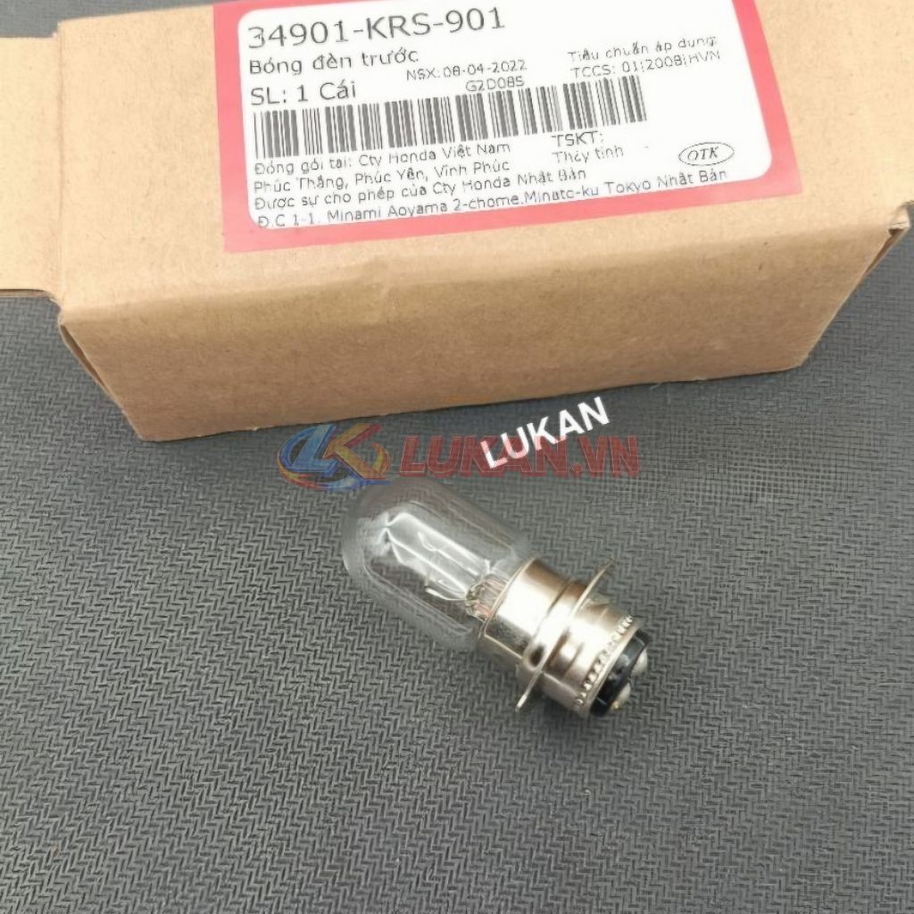 Bóng đèn pha trước xe DREAM ,WAVE ,FUTURE... zin Honda 34901-KRS-901 - Ảnh 4