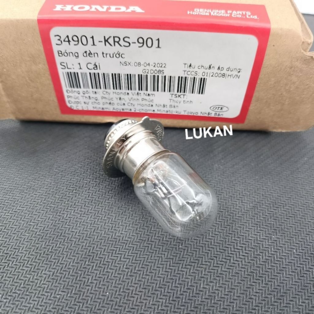 Bóng đèn pha trước xe DREAM ,WAVE ,FUTURE... zin Honda 34901-KRS-901