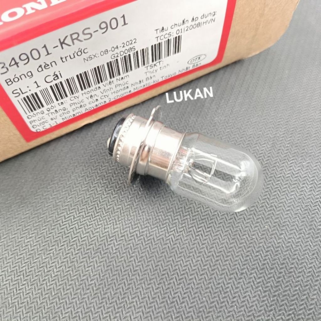 Bóng đèn pha trước xe DREAM ,WAVE ,FUTURE... zin Honda 34901-KRS-901 - Ảnh 5