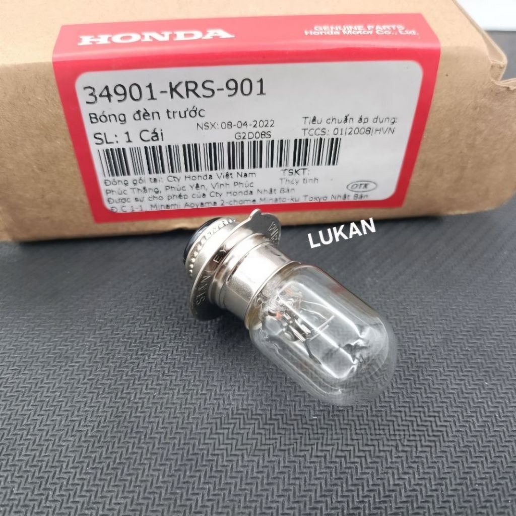 Bóng đèn pha trước xe DREAM ,WAVE ,FUTURE... zin Honda 34901-KRS-901 - Ảnh 6