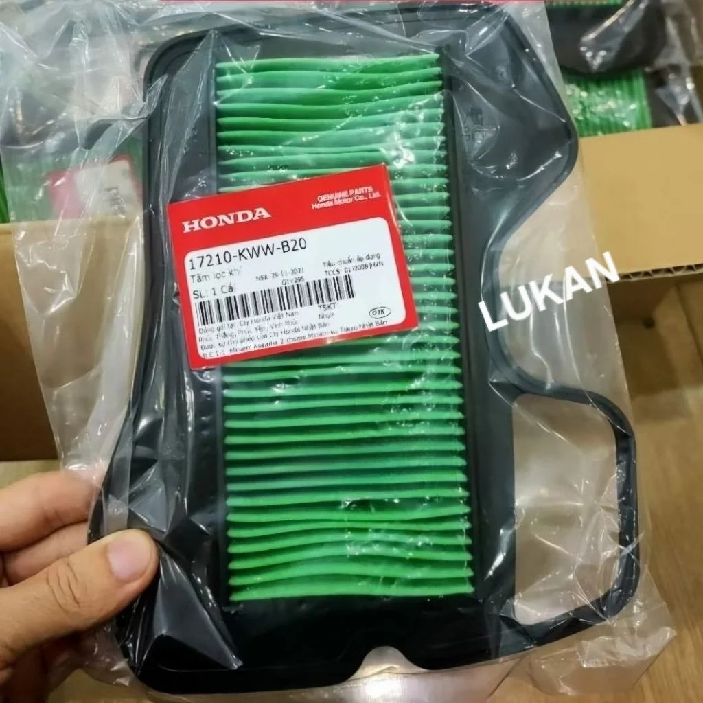 Lưới lọc gió, lọc khí pô e xe WAVE S110, RSX.... zin Honda 17210-KWW-B20 - Ảnh 3