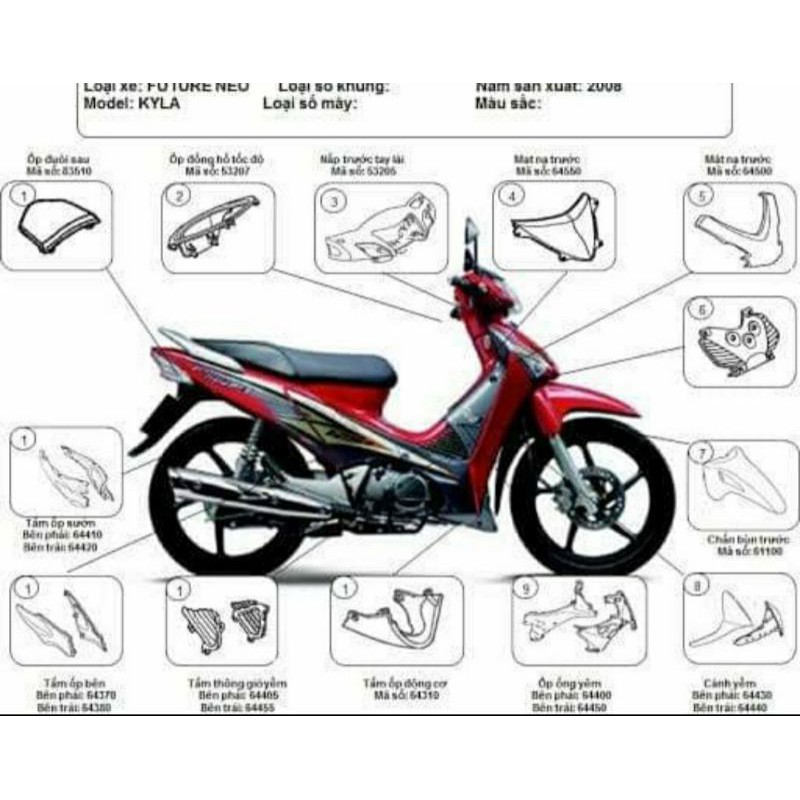 Càng gắp, gấp bánh sau xe FUTURE NEO, X 125 Xám zin Honda - Ảnh 5