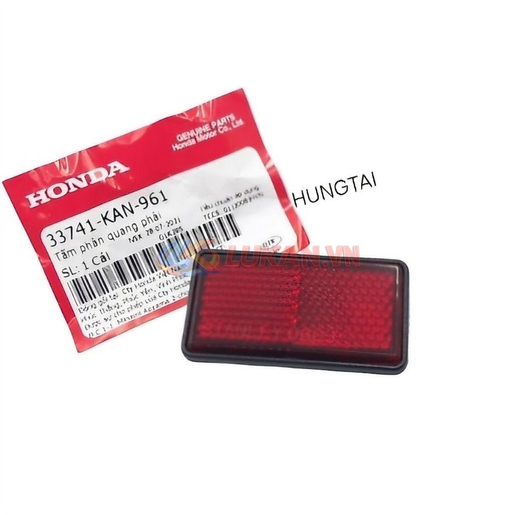 Tấm phản quang đuôi biển số WAVE S110, RSX, FUTURE 125... zin 33741-KAN-961 - Ảnh 2