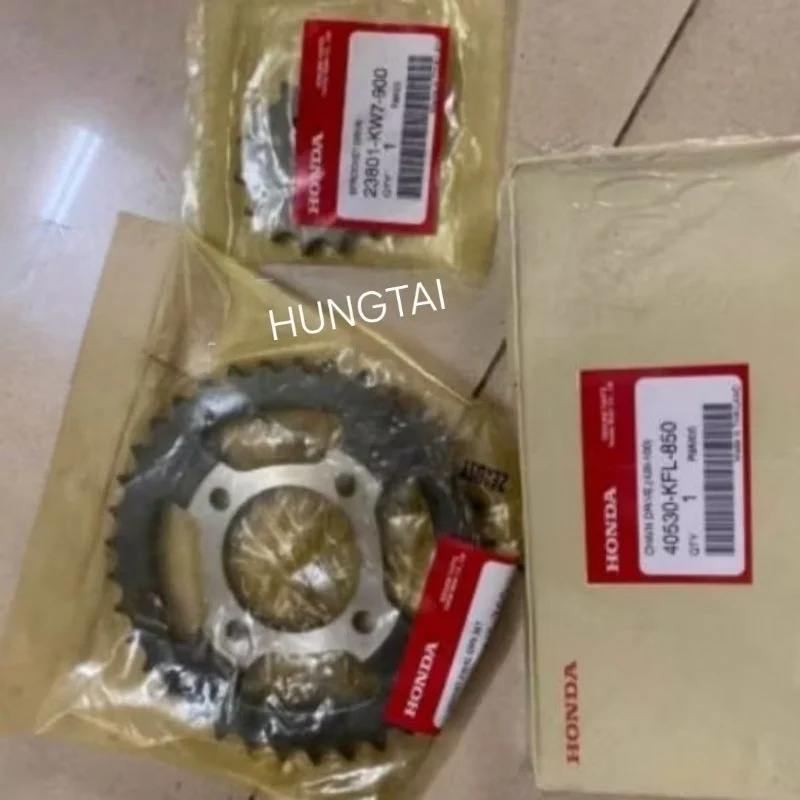 Bộ nhông sên dĩa, xích tải xe DREAM, WAVE... zin Honda Thái xịn 41201-GN5-900, 40530-KFL-850 - Ảnh 2