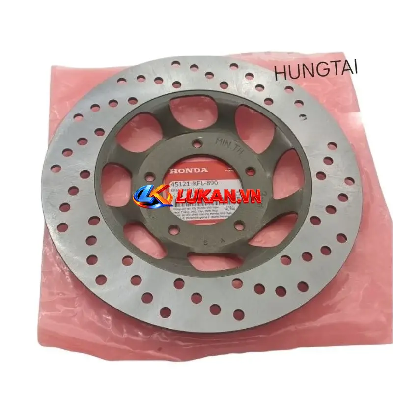 Đĩa thắng, phanh trước 5 lỗ xe FUTURE 1, WAVE ZX... zin Honda 45121-KFL-890