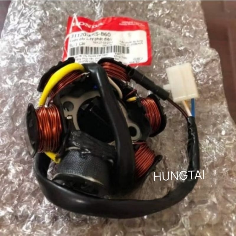 Cuộn lửa điện 6 cuộn xe Super DREAM, WAVE ALPHA, FUTURE 1... zin 31120-KRS-860 - Ảnh 4