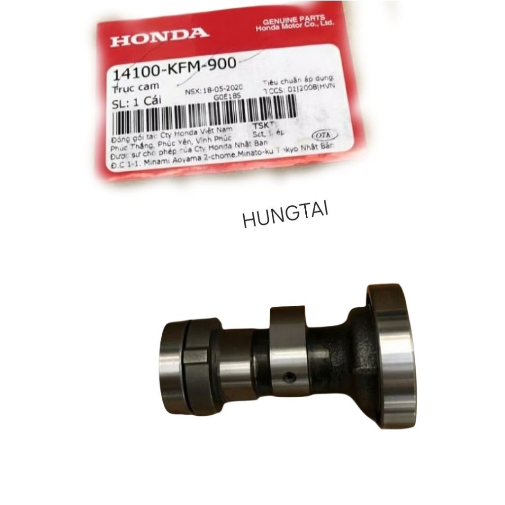 Trục cốt cam, động cơ xe DREAM, WAVE, FUTURE 1... zin Honda 14100-KFM-900 - Ảnh 4