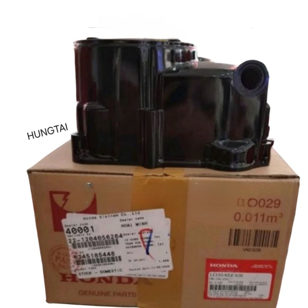 Lốc nắp máy phải, nồi côn WAVE Thái, ALPHA, A, RS... Đen zin Honda - Ảnh 4