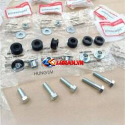 Full bộ ốc đệm cao su, pass nhôm gác chân sau DREAM, WAVE, FUTURE 1... zin