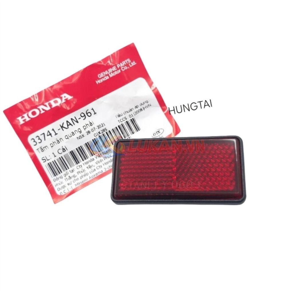 Tấm phản quang đuôi biển số WAVE S110, RSX, FUTURE 125... zin 33741-KAN-961 - Ảnh 4