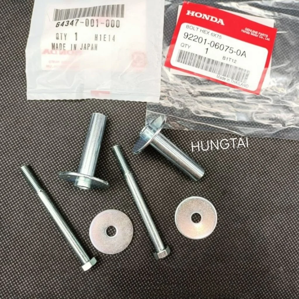 Cặp ốc lắp bững chống yếm xe DREAM zin Honda 64347-001-000, 92201-06075-0A - Ảnh 4