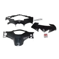 Bộ 3 ốp nhựa, vỏ đầu đèn xe WAVE S110, RS, RSX... Đen zin Honda