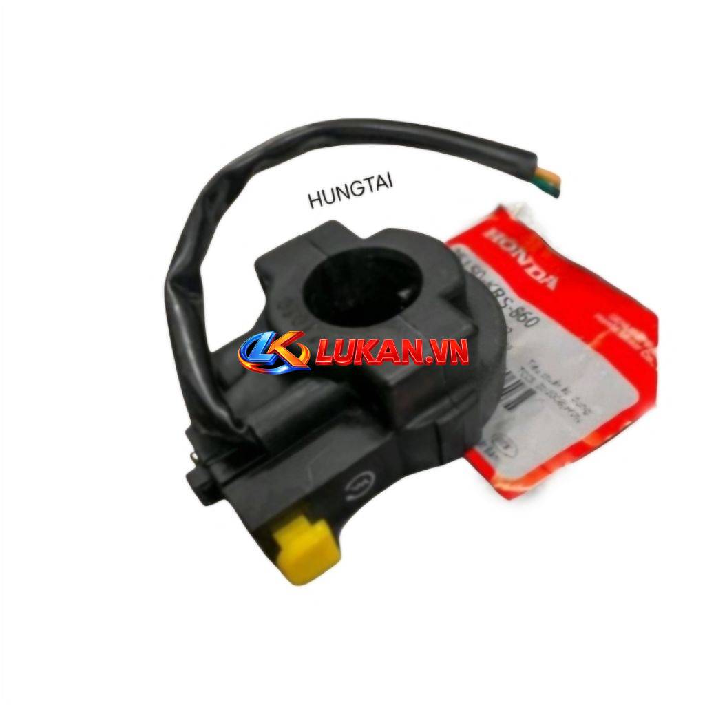 Cùm ống ga, công tắc đề khởi động WAVE Thái, ALPHA, ZX... zin Honda 35150-KRS-860
