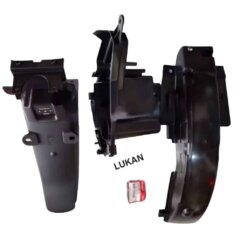 Bộ 3 nhựa đen hộp bình, đuôi WAVE Thái, ALPHA, ZX...  zin Honda