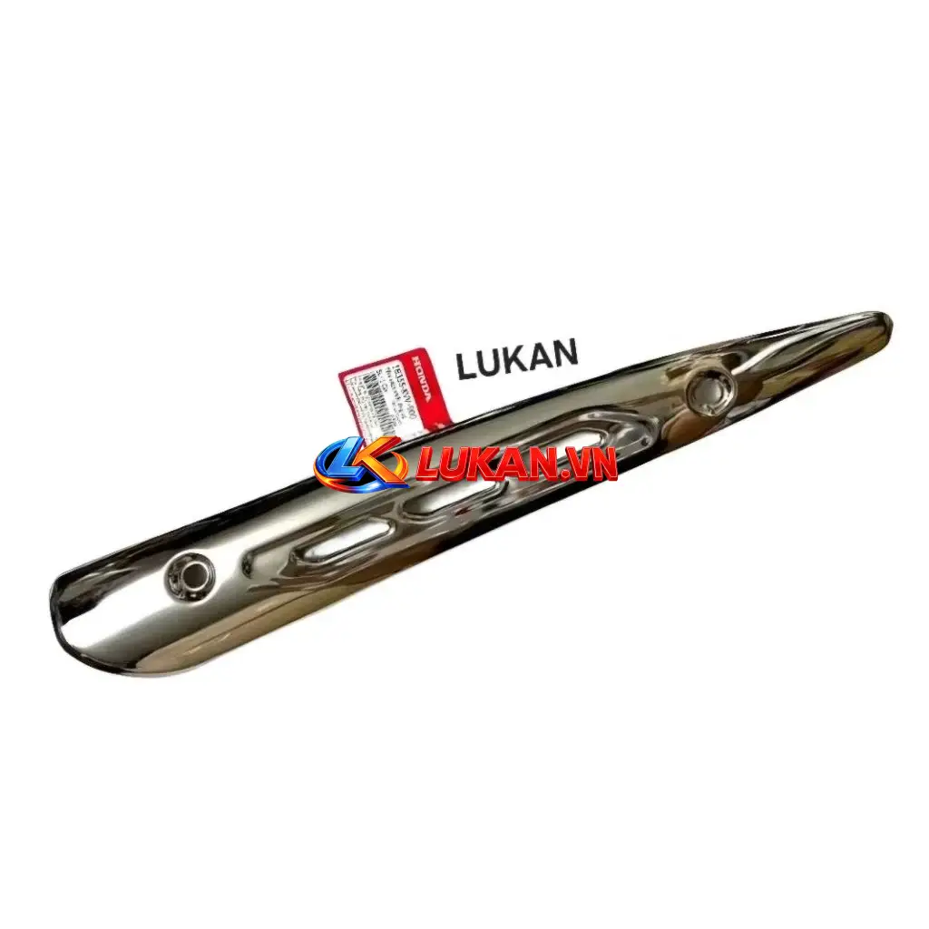 Ốp vĩ inox che thân pô ống xã Super DREAM 2010-2013... zin Honda 18355-KVV-900