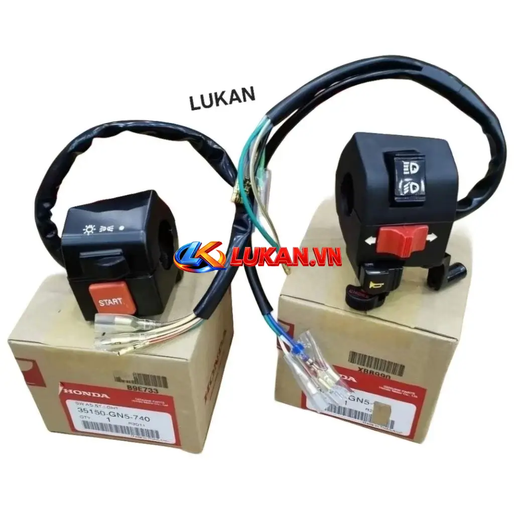 Cặp cùm công tắc điện xe DREAM Thái zin Honda 35150-GN5-740, 35200-GN5-730