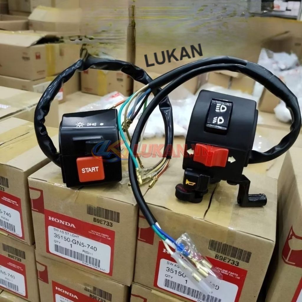 Cặp cùm công tắc điện xe DREAM Thái zin Honda 35150-GN5-740, 35200-GN5-730 - Ảnh 6