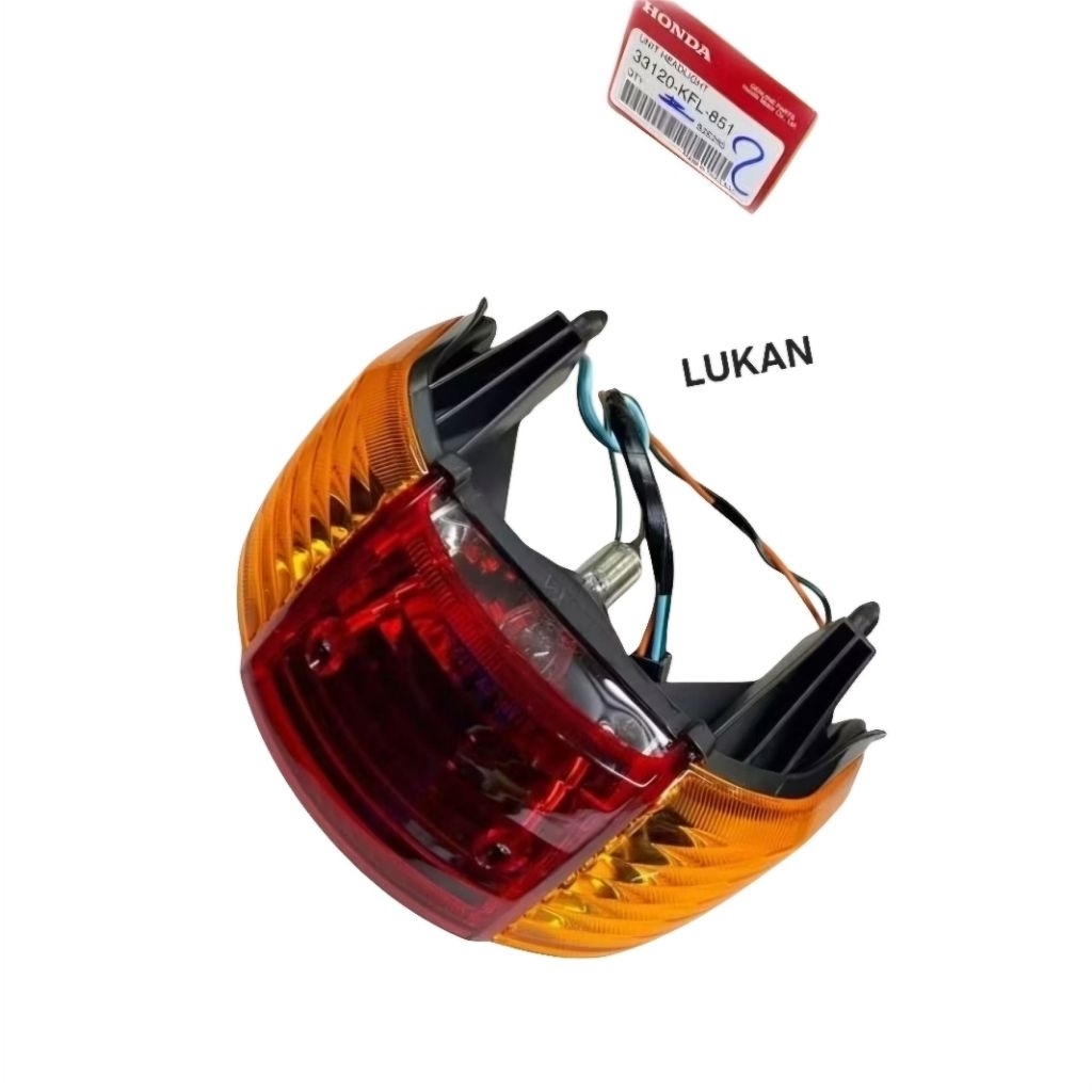 Cụm đuôi đèn hậu, lái stop xe WAVE Thái 110 zin chính hãng 33120-KFL-851