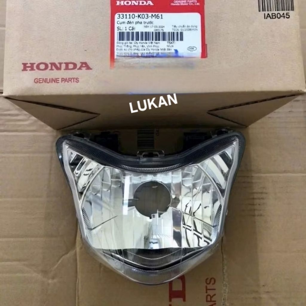 Pha chóa đèn trước xe WAVE RSX 110 2014-2026... zin Honda 33110-K03-M61 - Ảnh 6