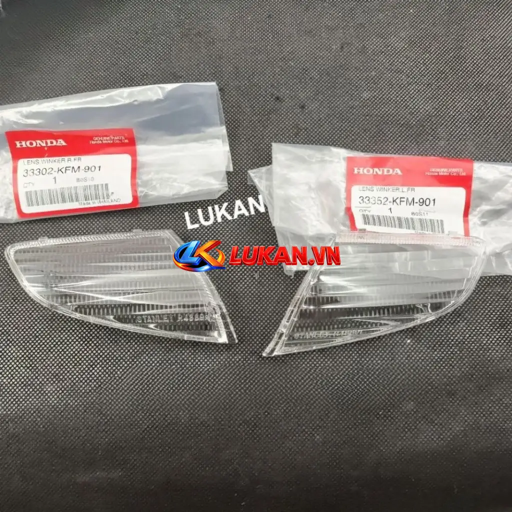 Cặp nắp chụp, ốp võ đèn xi nhan trước xe DREAM Lùn 99 zin Honda 33302-KFM-901, 33352-KFM-901 - Ảnh 4