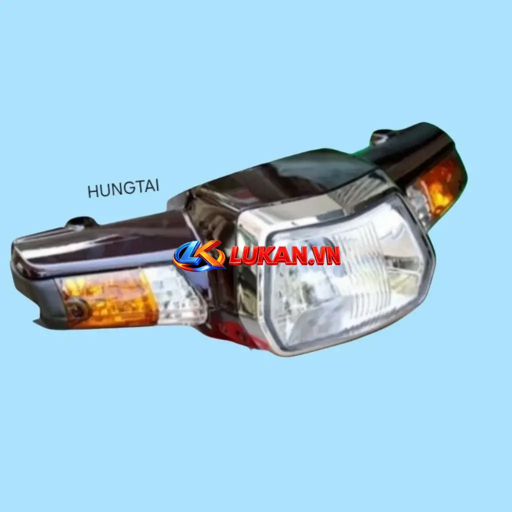 Bộ nhựa vỏ đầu đèn, xi nhan xe Super DREAM lồi zin Honda
