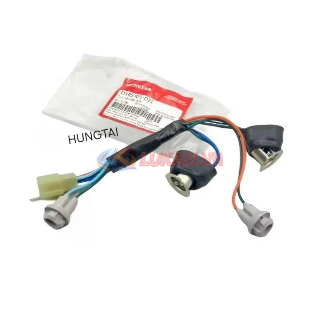Dây điện đuôi chóa đèn pha WAVE ALPHA, ZX zin Honda 33105-KFL-D21 - Ảnh 4