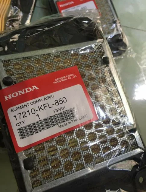 Tấm lưới lọc gió, lọc khí pô e bao tử WAVE Thái 110 zin chính hãng 17210-KFL-850 - Ảnh 3