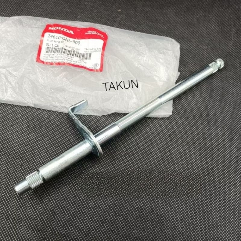 Trục cốt cần móc sang số xe DREAM, WAVE, FUTURE 1.... zin Honda 24610-GN5-900 - Ảnh 3