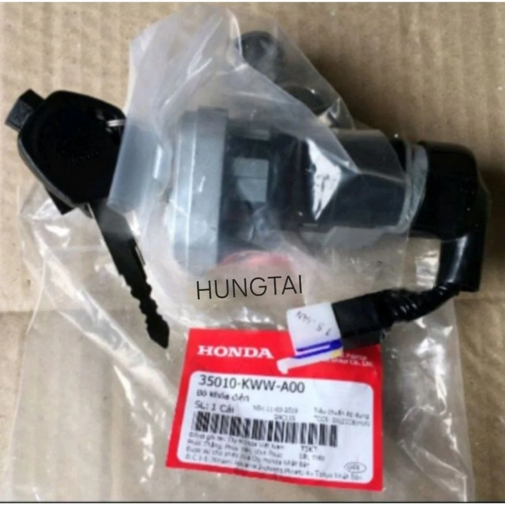 Bộ ổ khóa, công tắc điện xe WAVE S110, RSX 2009-2012 zin Honda 35010-KWW-A00 - Ảnh 5