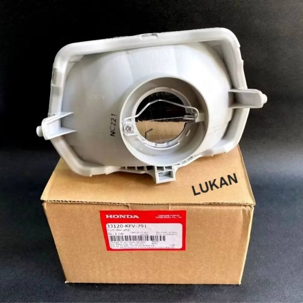 Pha chóa đèn trước xe Super DREAM đầu lồi zin Honda 33120-KFV-791 - Ảnh 3