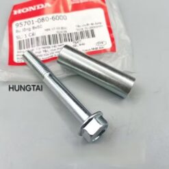 2 Ốc lắp baga mũi, chắn bùn trước xe DREAM zin. bu lông 8x60 95701-080-6000, 61105-GN5-890