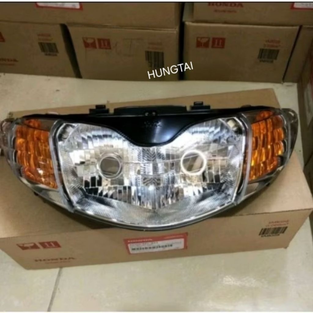 Pha chóa đèn trước xe FUTURE 1 đời đầu 2 bóng zin Honda - Ảnh 2