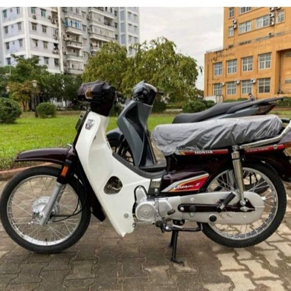Nhựa bững yếm trắng xe DREAM Thái luôn tem đào zin Honda - Ảnh 6
