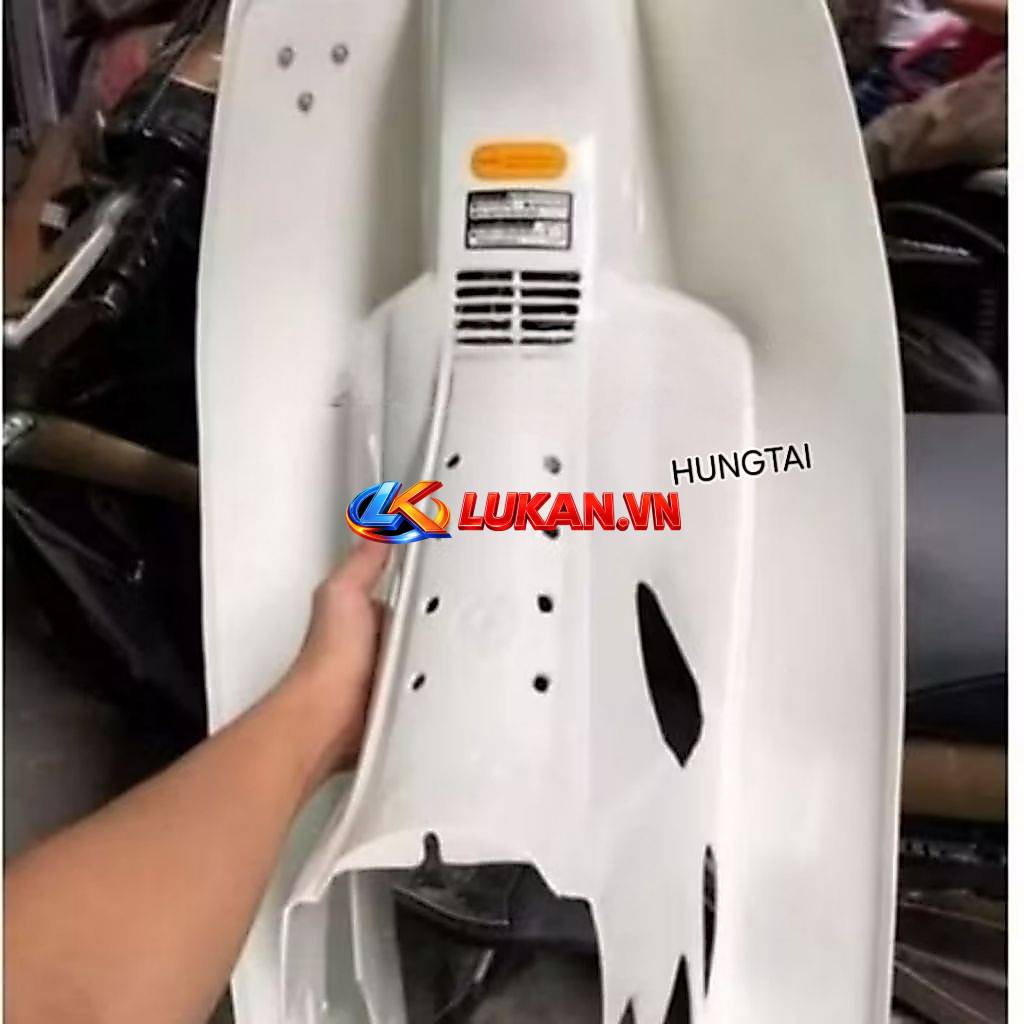 Nhựa bững yếm trắng xe DREAM Thái luôn tem đào zin Honda - Ảnh 3