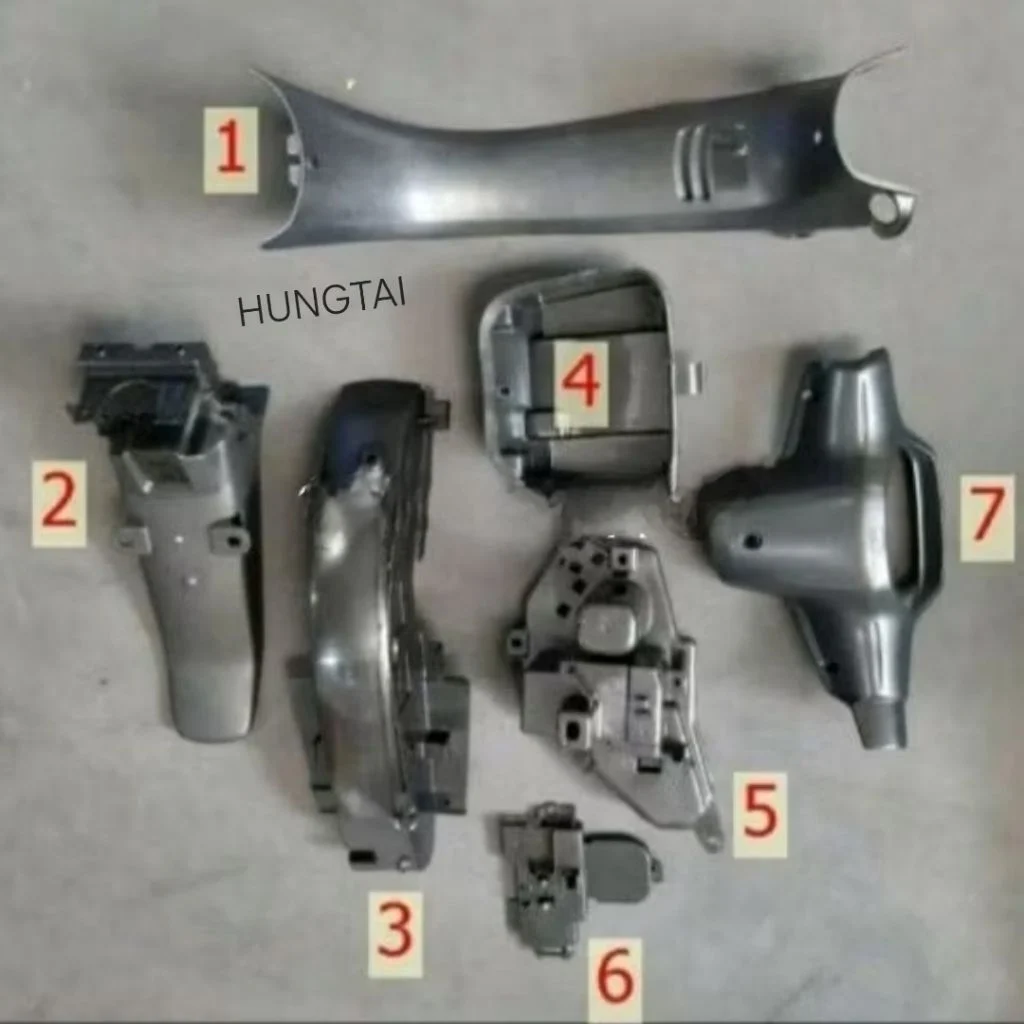Bộ 7 nhựa nhám đen, áo xe WAVE Thái, ALPHA, ZX... zin Honda - Ảnh 2