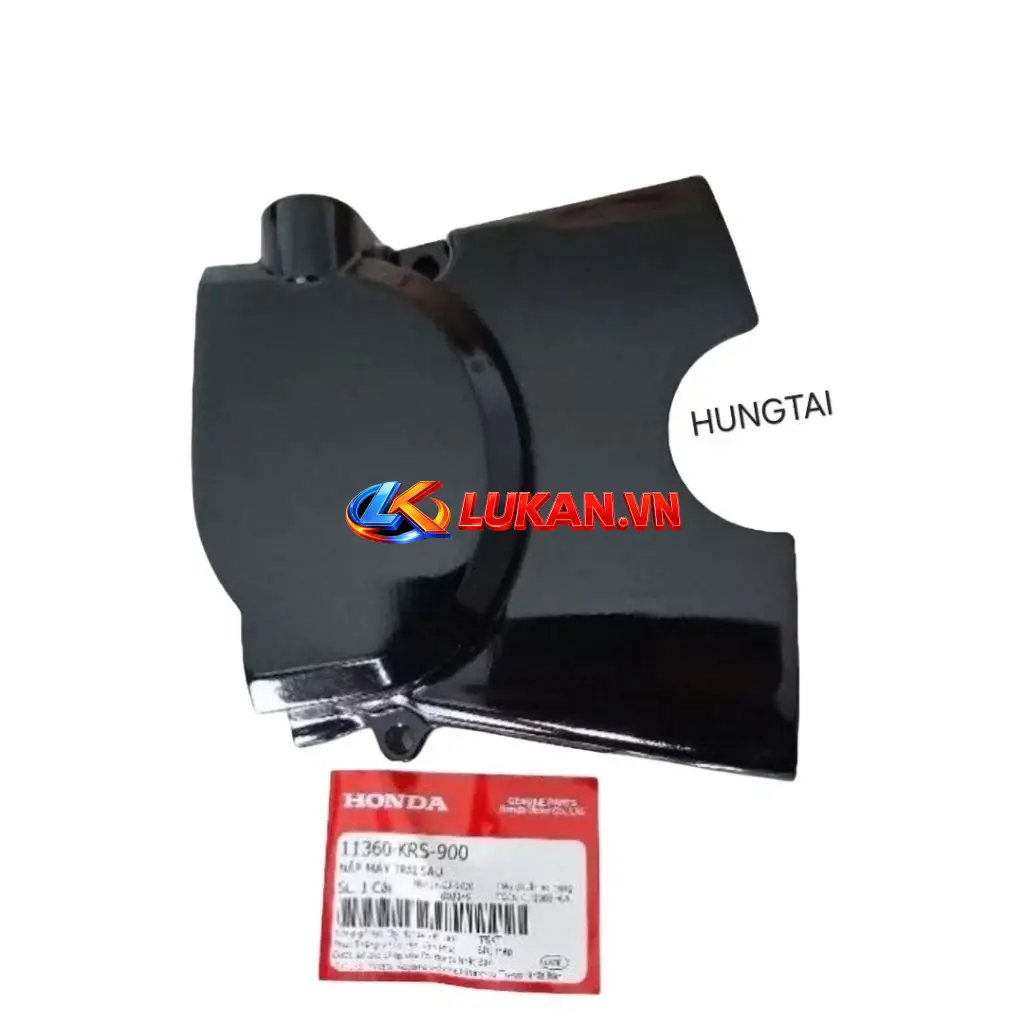 Nắp đậy ốp mang, che đuôi cá WAVE Thái, ALPHA, RS... lốc đen zin 11360-KRS-900