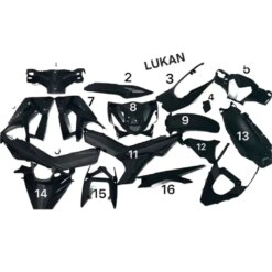 Full bộ 17 nhựa nhám đen xe WINNER V1 150 zin Honda chính hãng