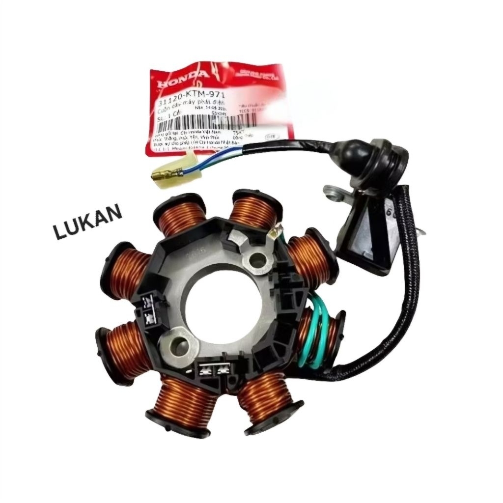 Cuộn lửa máy phát điện xe FUTURE 2, NEO, X 125... xăng cơ zin Honda 31120-KTM-971 - Ảnh 2