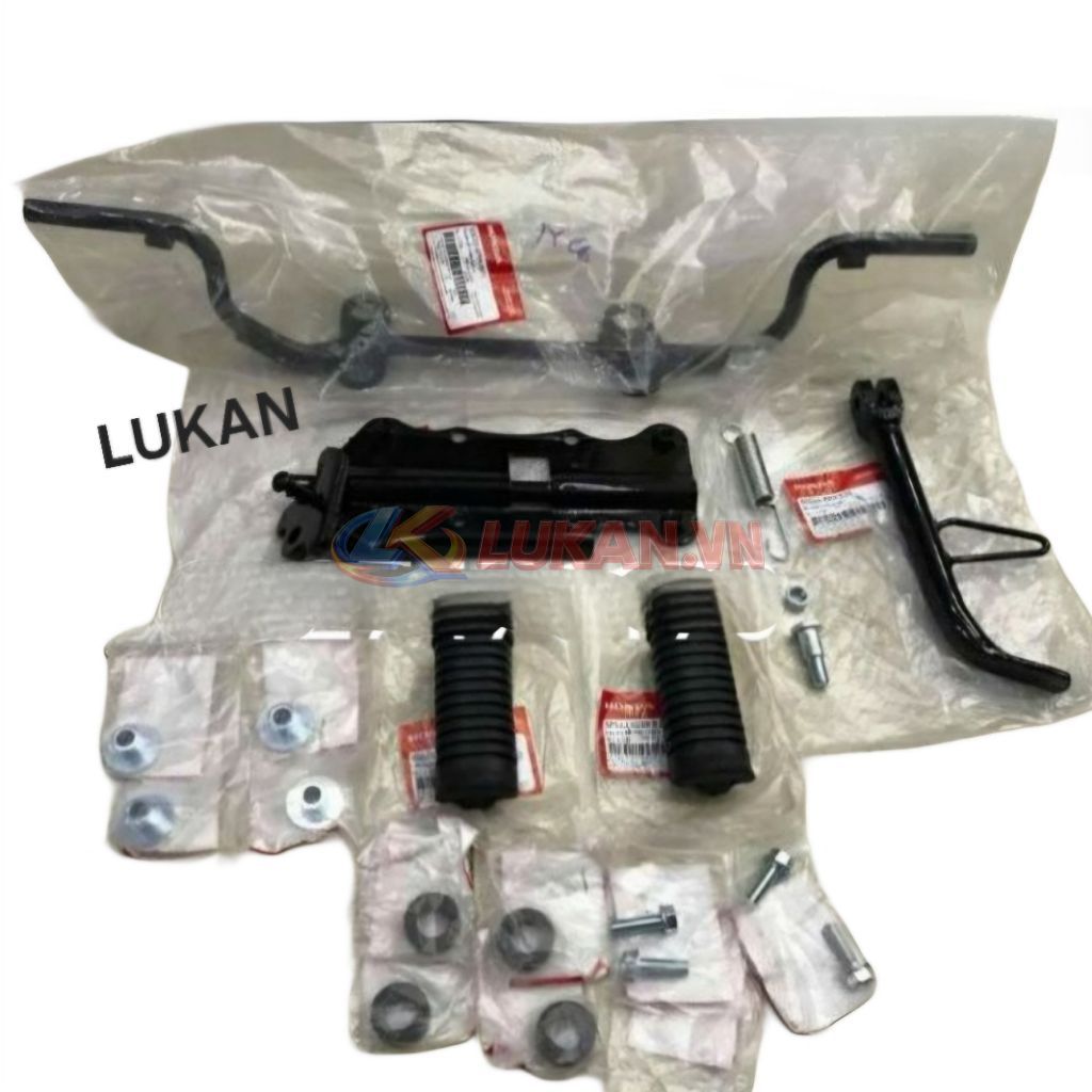 Full bộ gác chân máy giữa 2 tầng FUTURE 2, NEO, X 125.... zin Honda - Ảnh 3