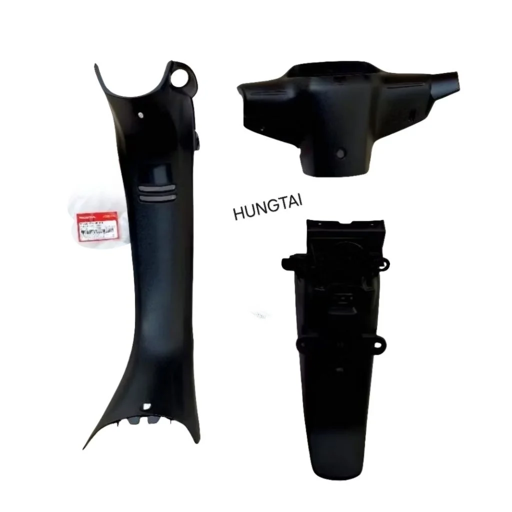 Bộ 7 nhựa nhám đen, áo xe WAVE Thái, ALPHA, ZX... zin Honda - Ảnh 4