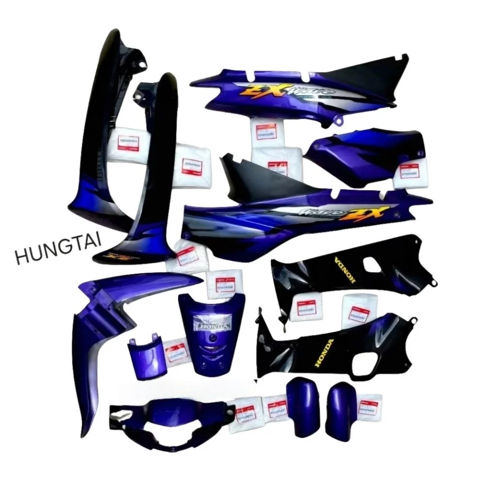 Bộ nhựa dàn áo, võ xe WAVE ZX Tím zin chính hãng Honda