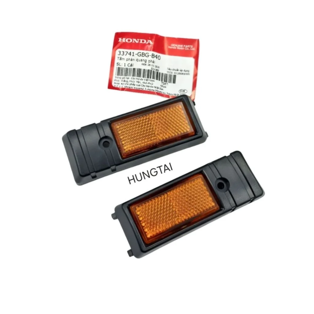 Cặp mắt mèo, ốp tấm phản quang xe DREAM zin 33742-GBG-B40, 33741-GBG-B40