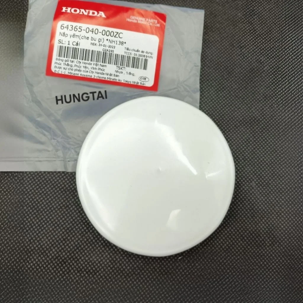 Nhựa nắp tròn che bugi bững yếm xe DREAM, CUB... zin Honda 64365-040-000ZC - Ảnh 4
