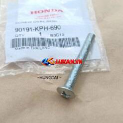 Ốc, vít lắp gù bao tay xe WAVE, FUTURE... trắng zin Honda 90191-KPH-690
