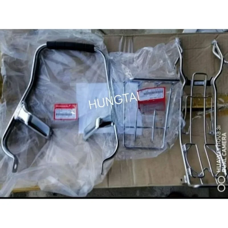 Bộ baga inox trước sau, quai yên xe DREAM zin Honda - Ảnh 2