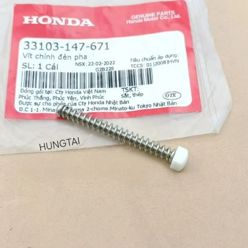 Ốc vít lò xo chỉnh chóa đèn pha xe DREAM zin chính hãng 33103-147-671 - Ảnh 4