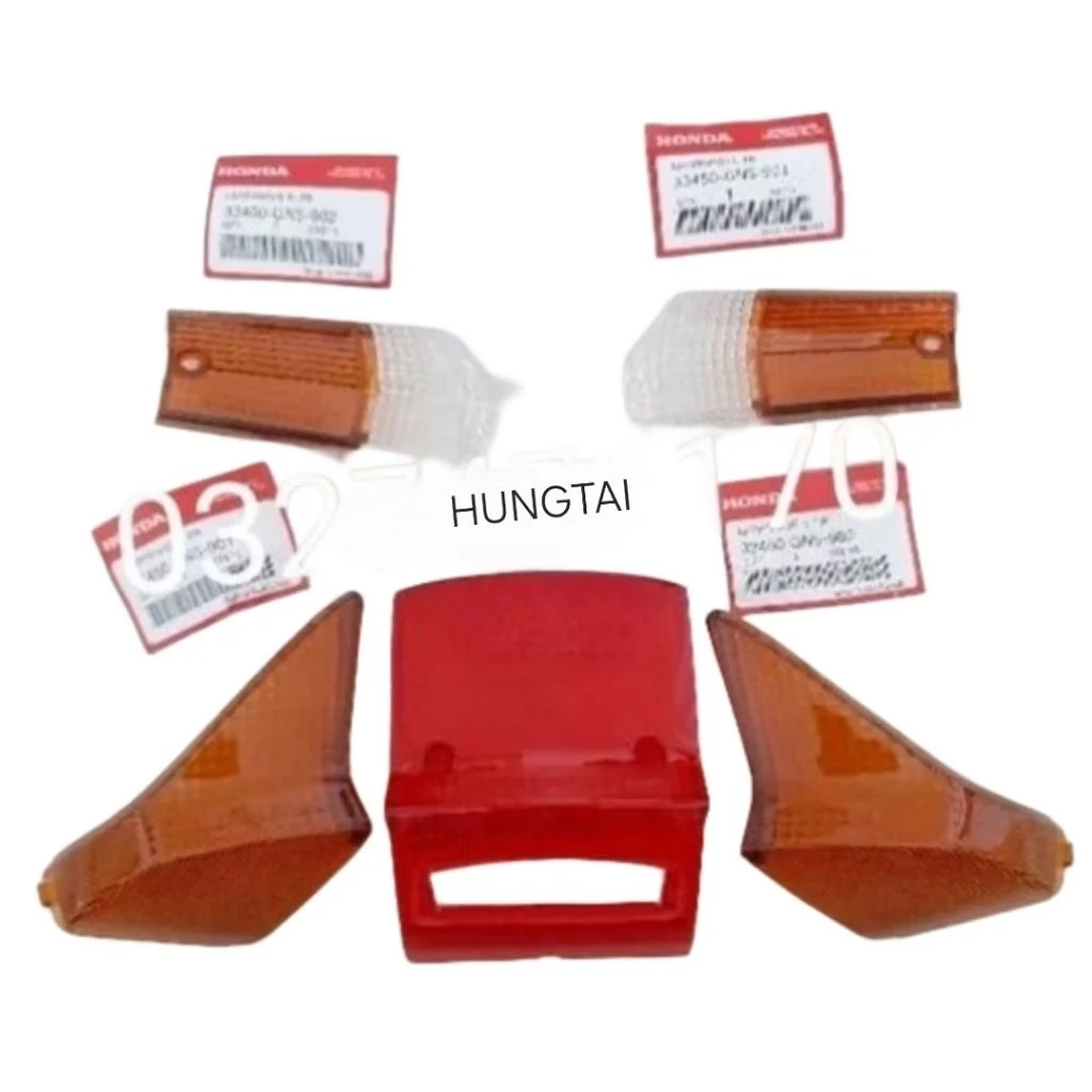 Bộ nắp chụp vỏ đèn hậu, xi nhan trước sau xe DREAM Thái zin Honda 33652-GN5-901, 33400-GN5-902 - Ảnh 4