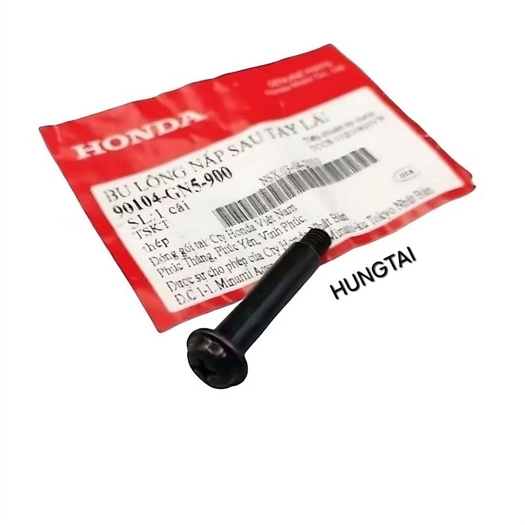 Ốc gáy nhựa đầu, bợ cổ đồng hồ xe DREAM zin Honda. Bu lông đen 90104-GN5-900 - Ảnh 4